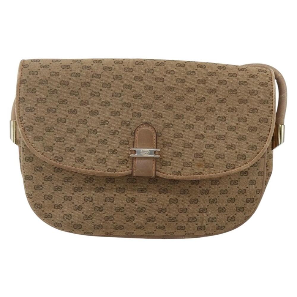 Gucci Micro GG Supreme Shoulder Bag Beige